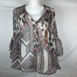 Jessica Simpson Women’s Peasant Top Size M